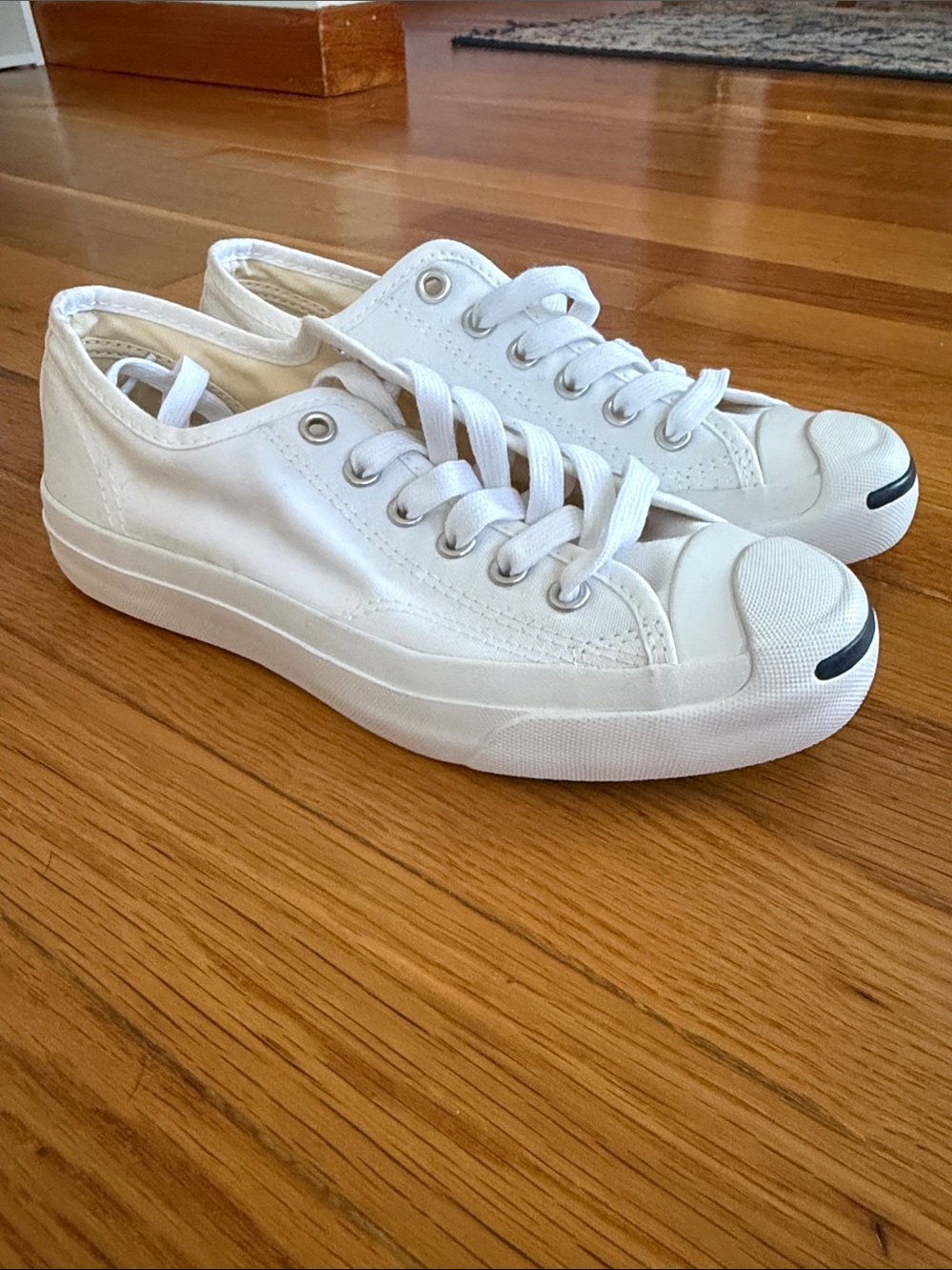 Converse x Jack Purcell White Sneakers Size 5.5